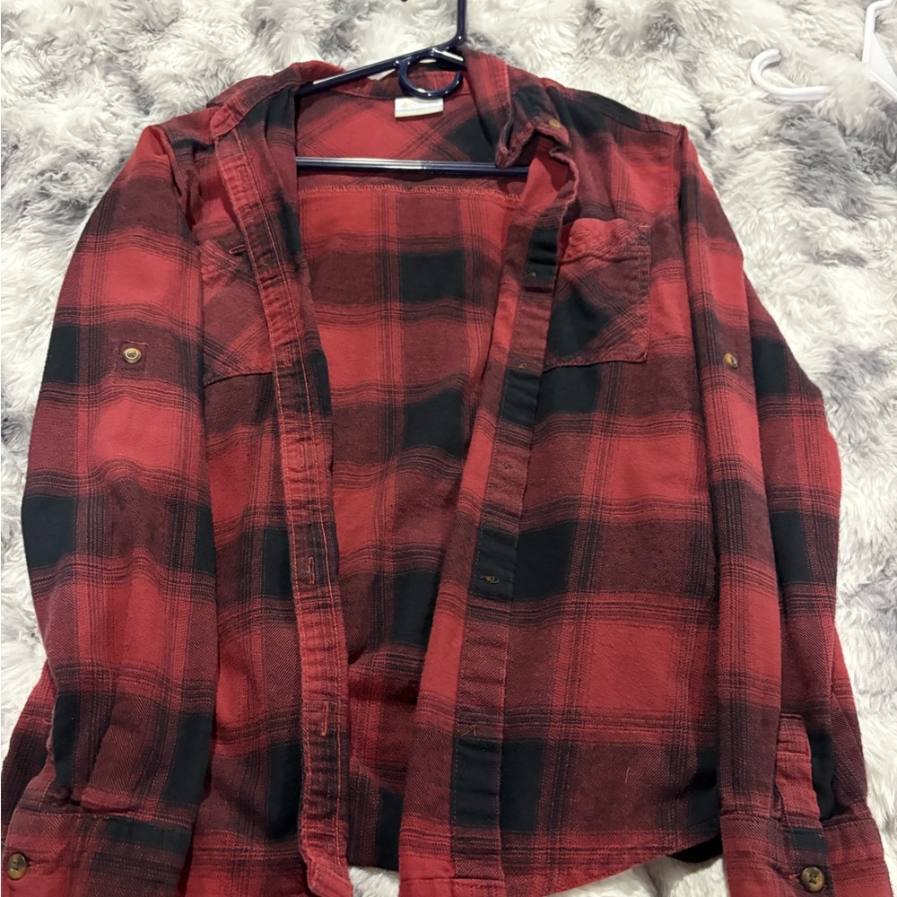 Plaid Red and Black Women's Jacket